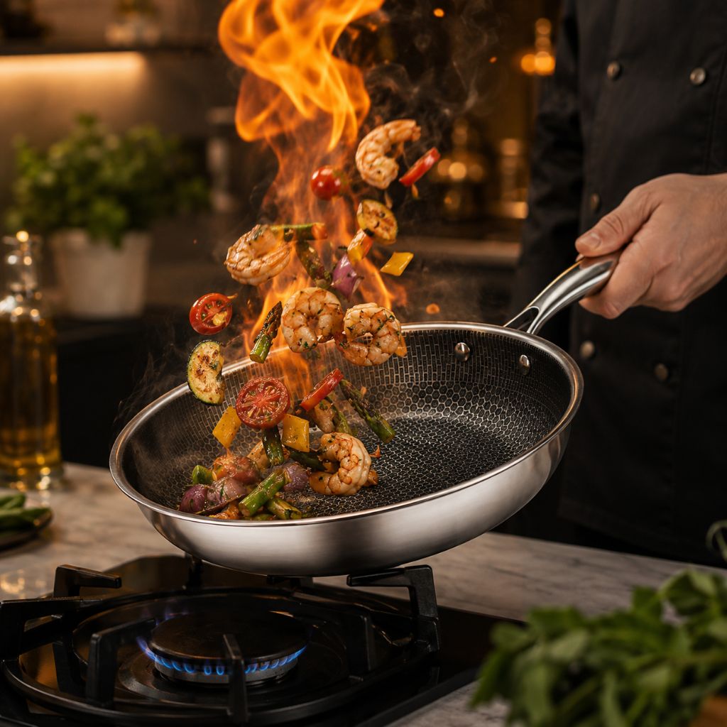 Non-Stick Stainless Steel Frying Pan by Tegulane - Tegulane Global