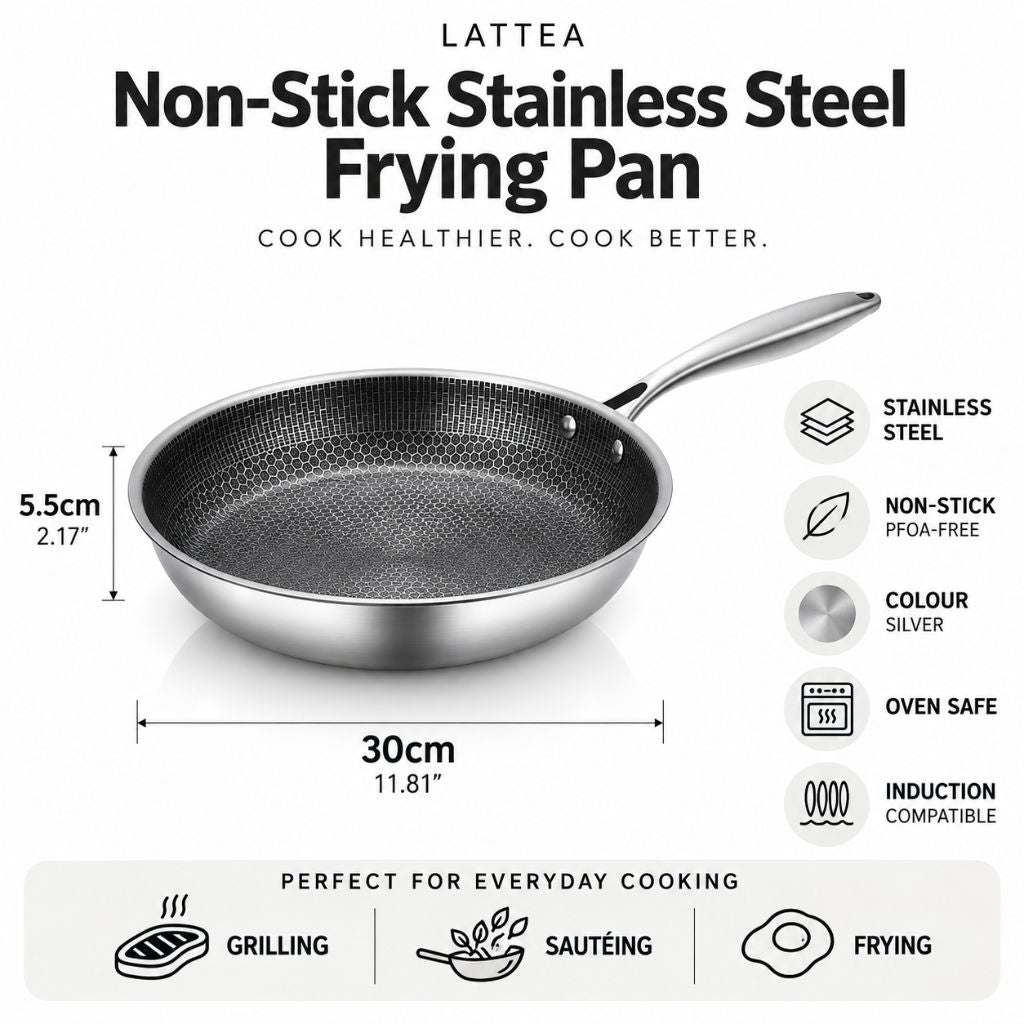 Non-Stick Stainless Steel Frying Pan by Tegulane - Tegulane Global