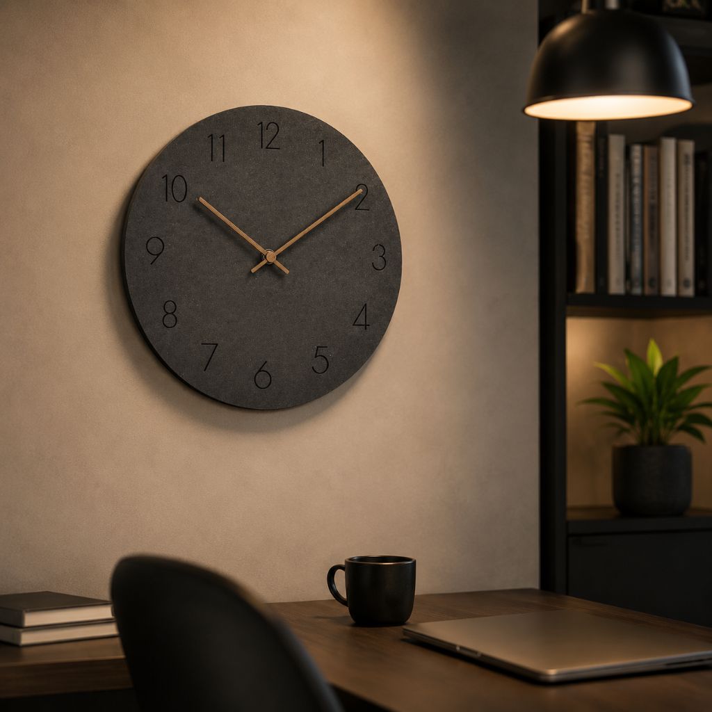 NordClock - Scandinavian Minimalist Wall Clock with Quiet Movement - Tegulane Global