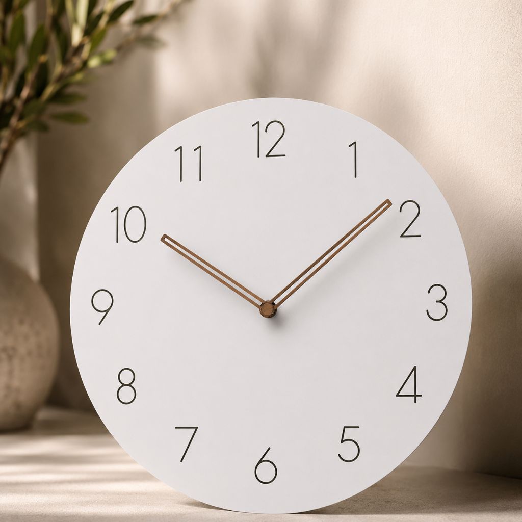 NordClock - Scandinavian Minimalist Wall Clock with Quiet Movement - Tegulane Global