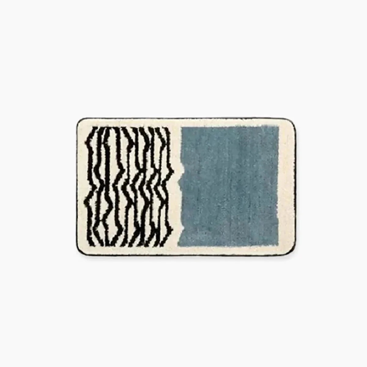 Nordic Abstract Bath Mat – Hand-Crafted - Tegulane Global