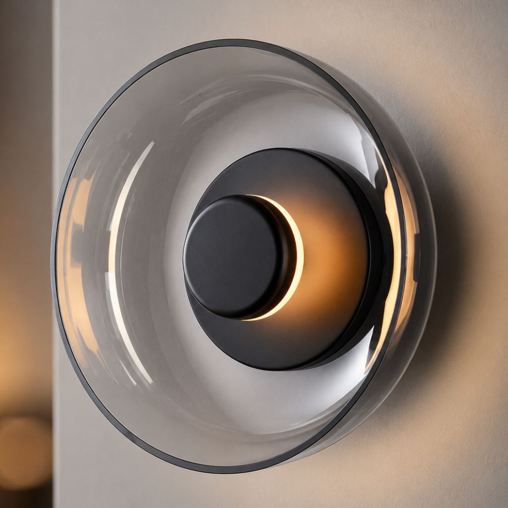 Nordic Glass Bowl Wall Lamp - Tegulane Global