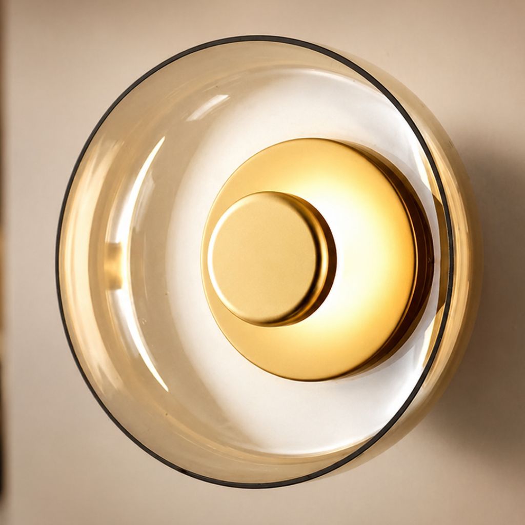 Nordic Glass Bowl Wall Lamp - Tegulane Global