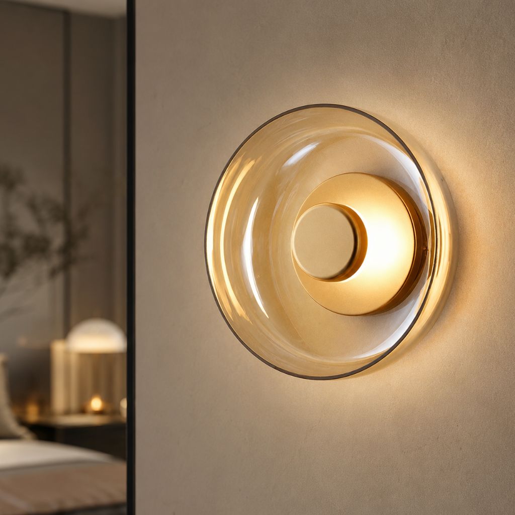 Nordic Glass Bowl Wall Lamp - Tegulane Global