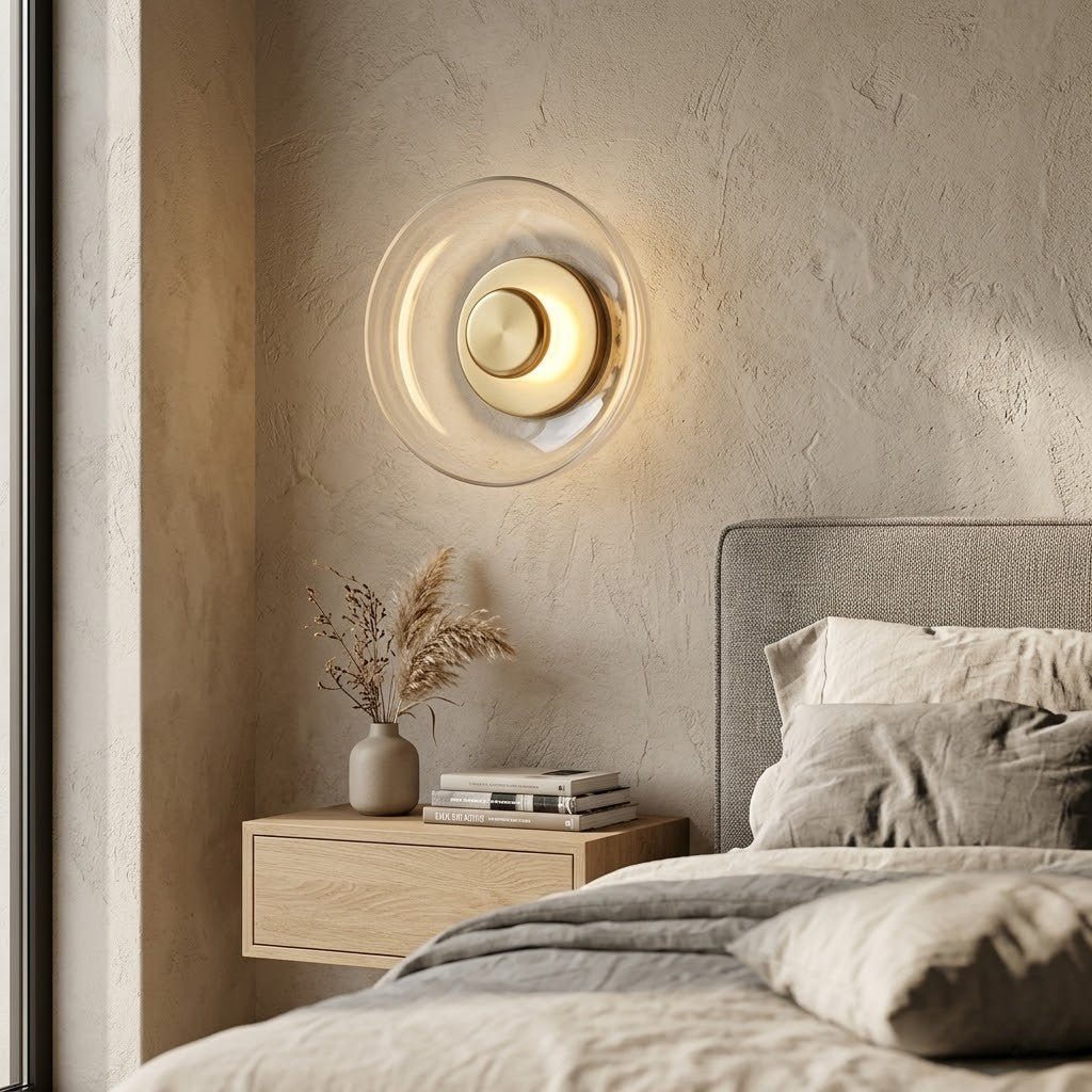 Nordic Glass Bowl Wall Lamp - Tegulane Global