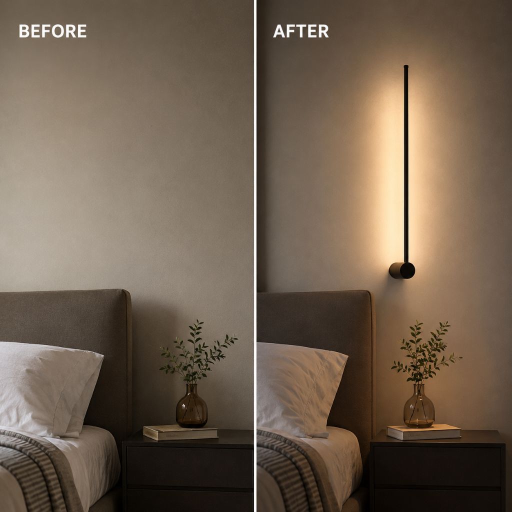 Nordic Line LED Wall Sconce Light - Tegulane Global