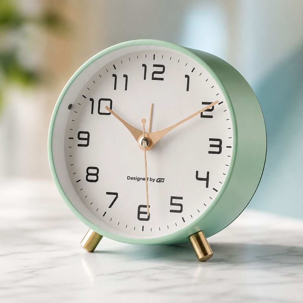 NordTime - Modern Scandinavian Silent Table Clock - Tegulane Global