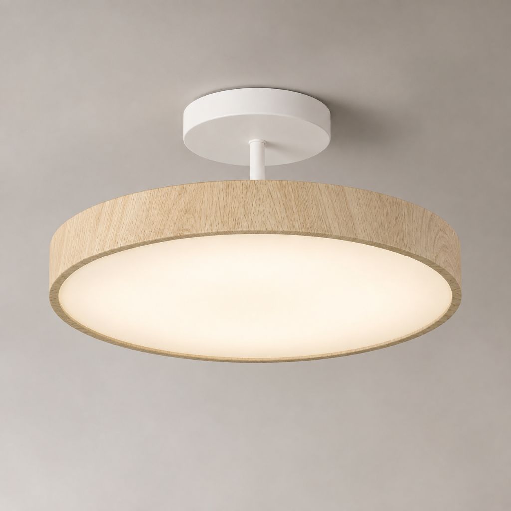 OakLume Nordic Semi Flush Mount Ceiling Light - Tegulane Global