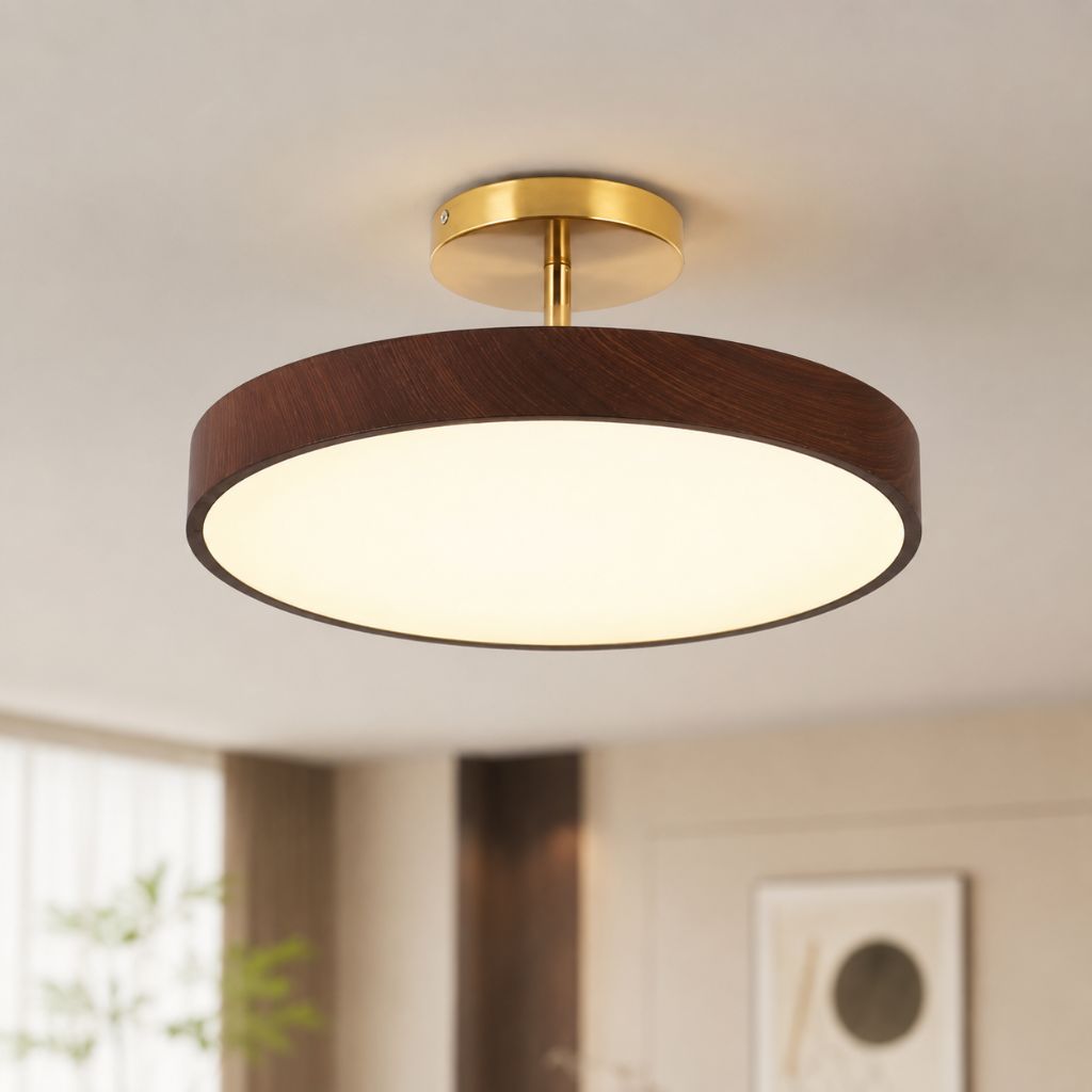 OakLume Nordic Semi Flush Mount Ceiling Light - Tegulane Global
