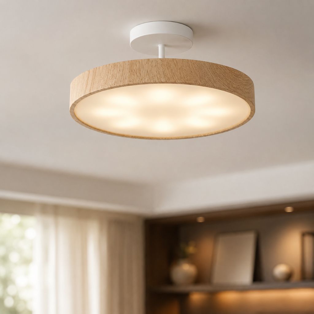 OakLume Nordic Semi Flush Mount Ceiling Light - Tegulane Global