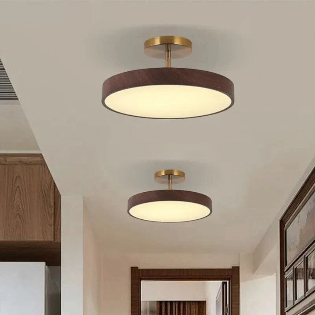 OakLume Nordic Semi Flush Mount Ceiling Light - Tegulane Global