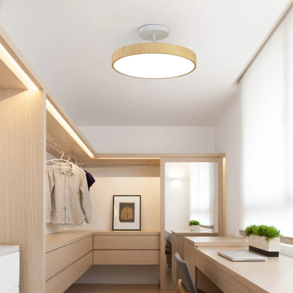OakLume Nordic Semi Flush Mount Ceiling Light - Tegulane Global
