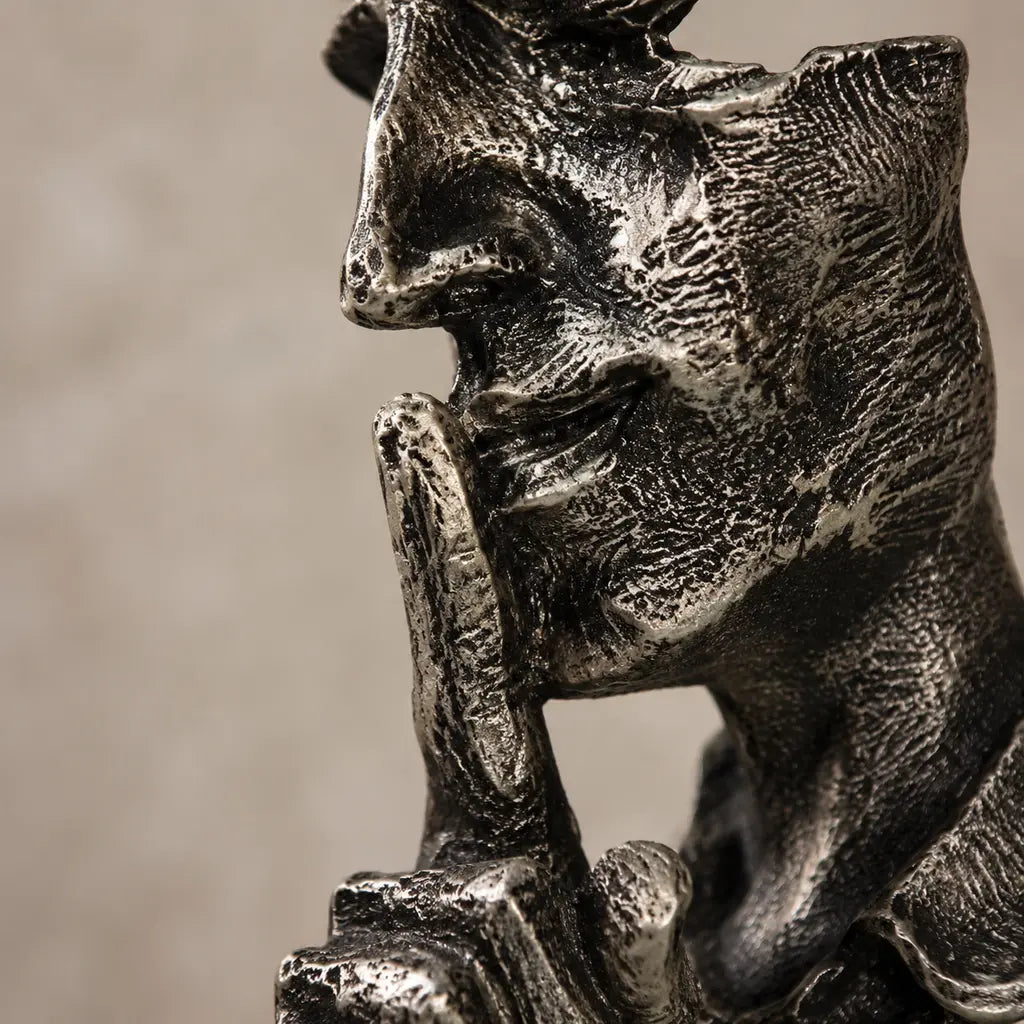 Odin's Faces Nordic-Inspired Resin Sculpture - Tegulane Global