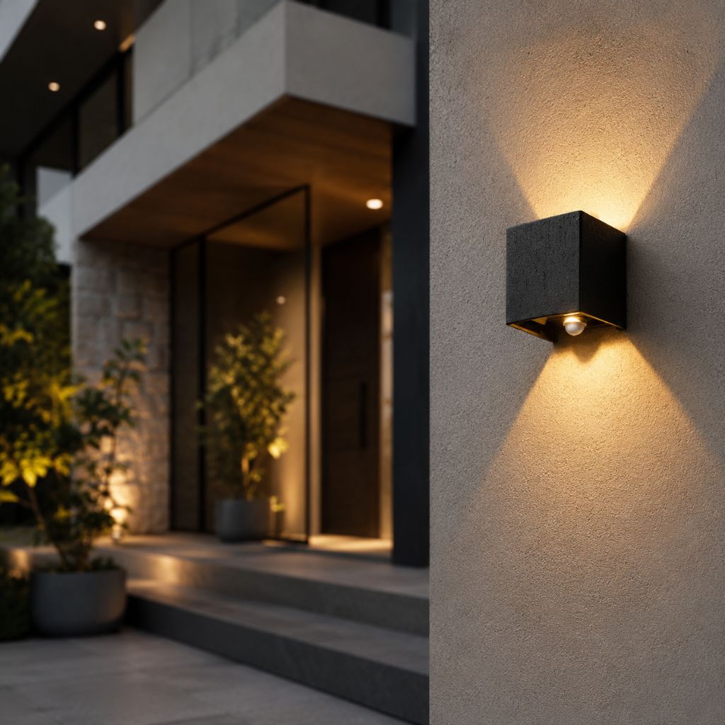 LED Outdoor Wall Light Motion Sensor IP65 Up Down Sconce - Tegulane Global