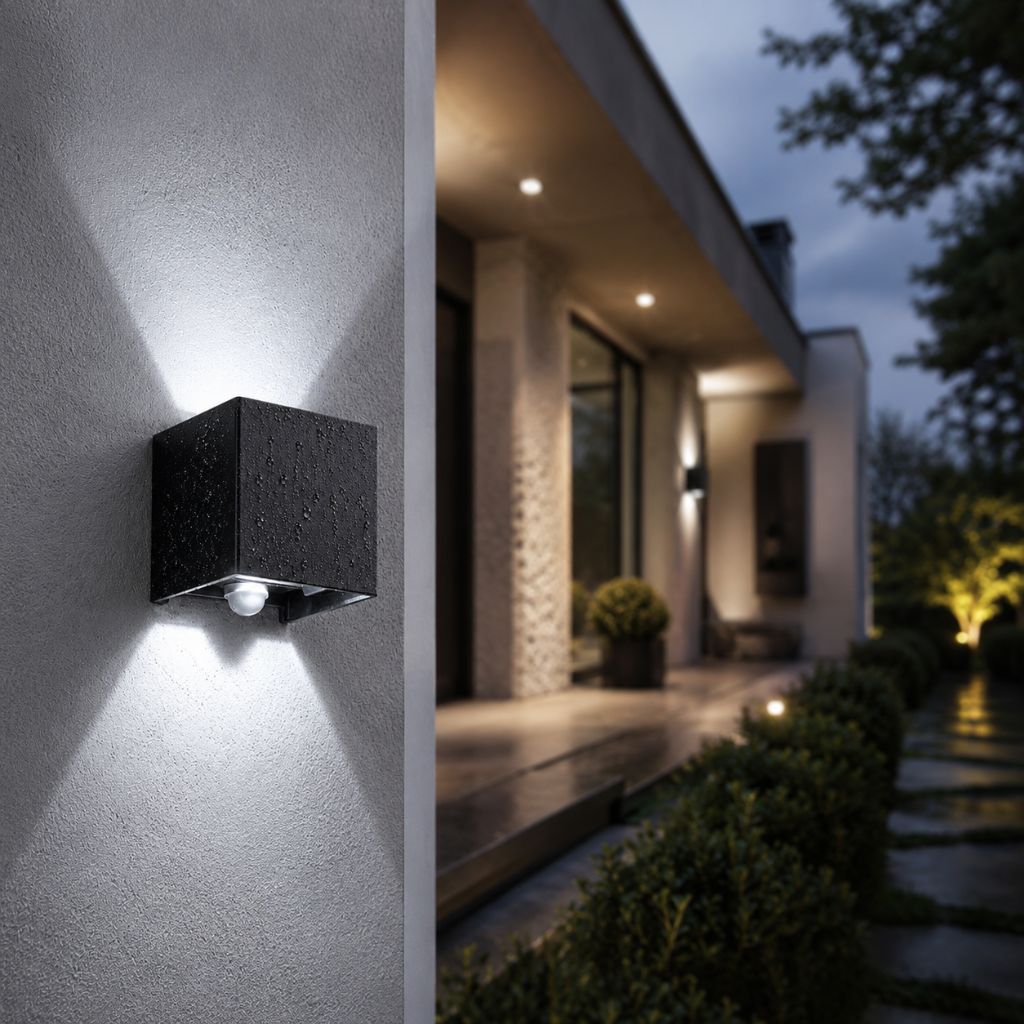 LED Outdoor Wall Light Motion Sensor IP65 Up Down Sconce - Tegulane Global