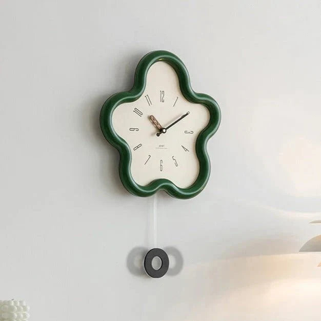 PetalTime - 3D Flower Pendulum Wall Clock with Silent Movement - Tegulane Global