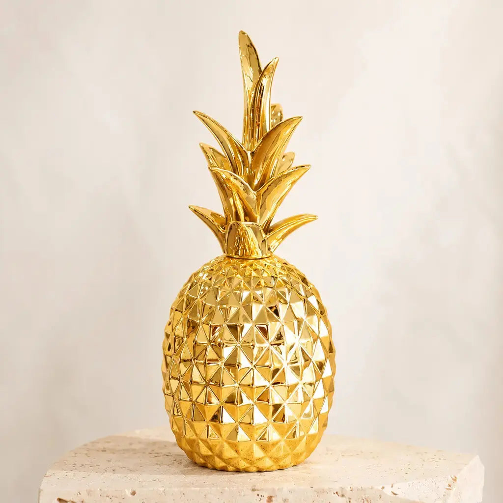Resin Pineapple Decorative Sculpture - Tegulane Global