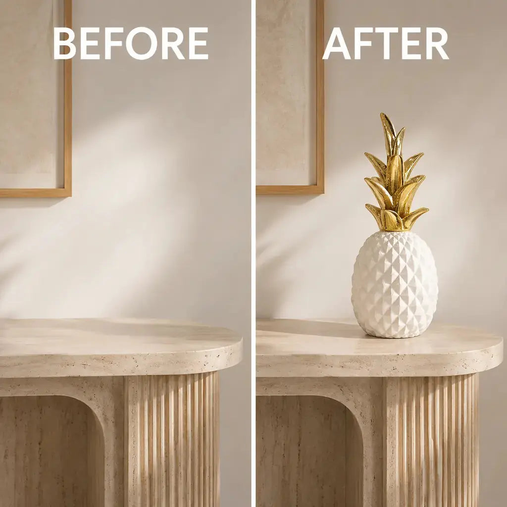 Resin Pineapple Decorative Sculpture - Tegulane Global