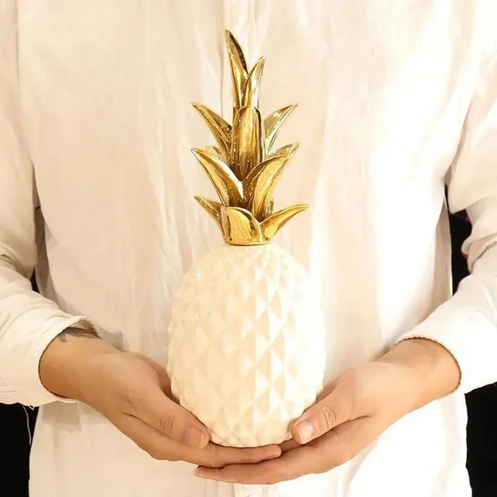 Resin Pineapple Decorative Sculpture - Tegulane Global