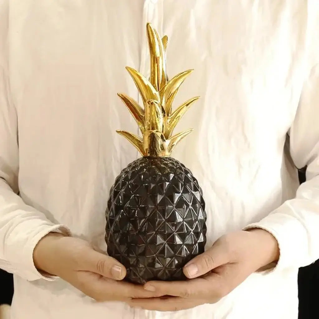 Resin Pineapple Decorative Sculpture - Tegulane Global