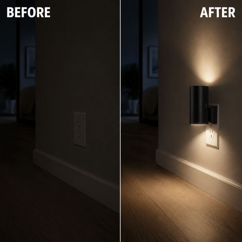 Plug-in LED Night Light with Dusk-to-Dawn Sensor - Tegulane Global