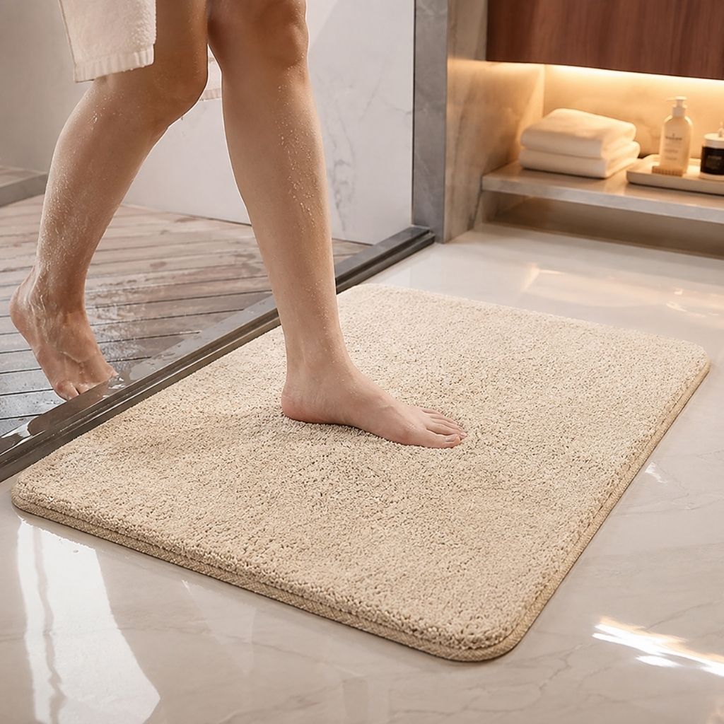Plush Absorbent Non-Slip Bathroom Mat - Tegulane Global
