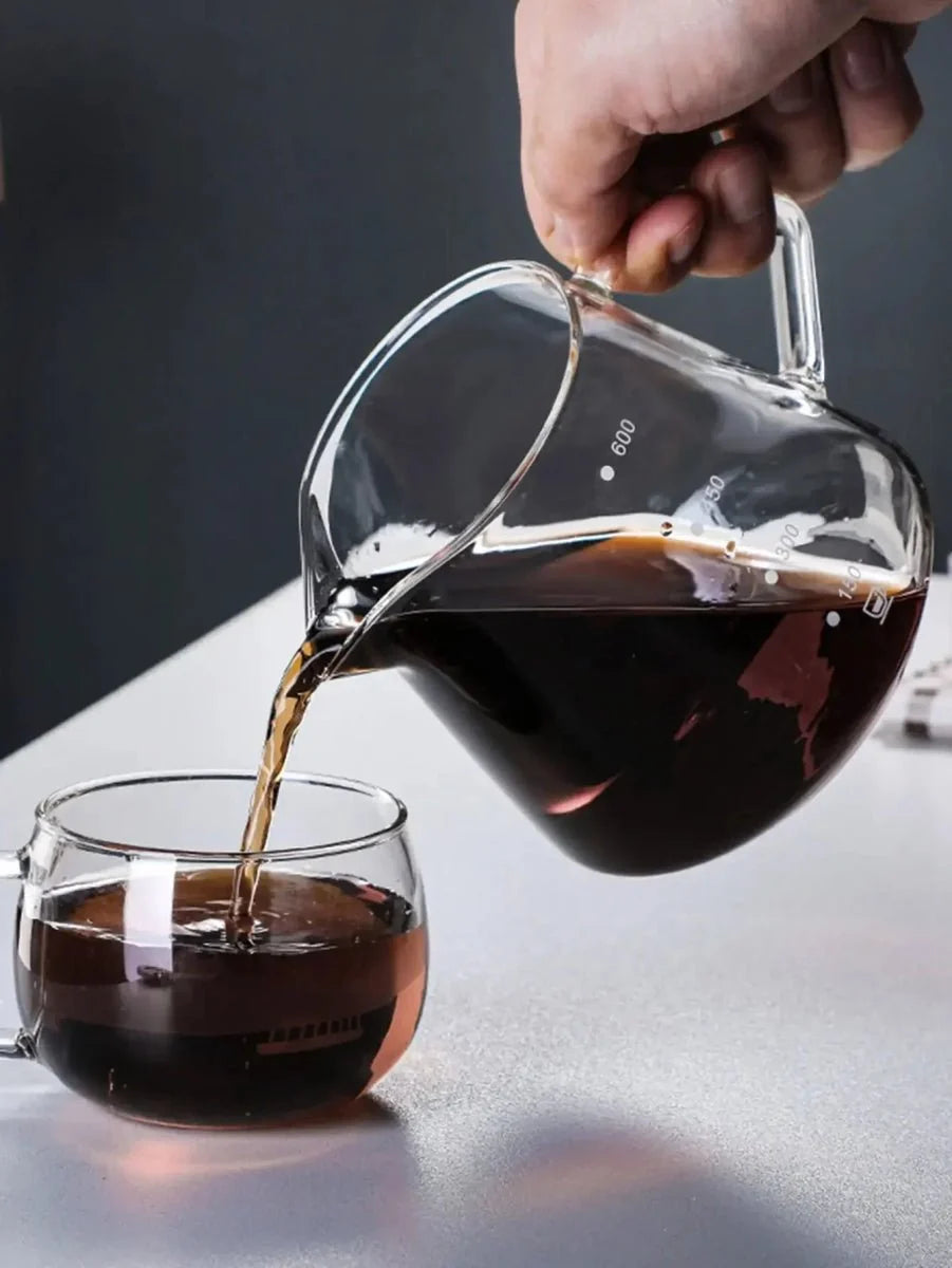 Pour Over Coffee Set with Wood Holder and Sharing Pot - Tegulane Global