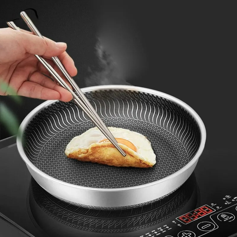 Premium Honeycomb Non-Stick Wok – Stainless Steel Perfect for Stir-Fry - Tegulane Global