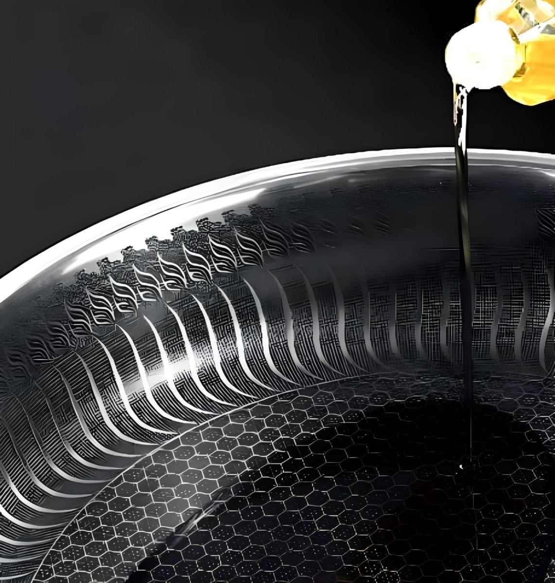 Premium Honeycomb Non-Stick Wok – Stainless Steel Perfect for Stir-Fry - Tegulane Global