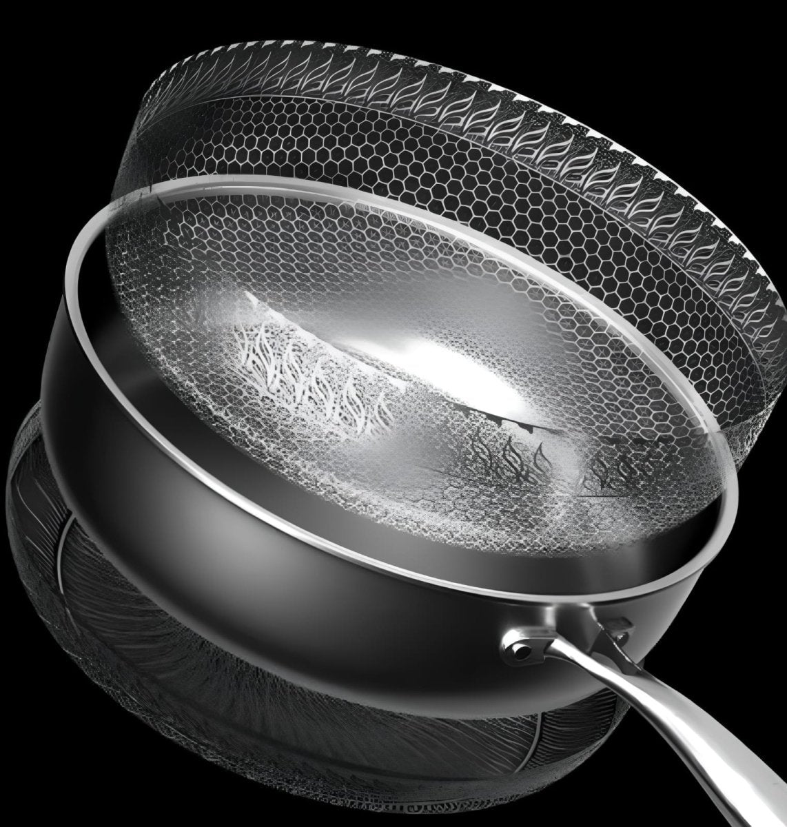 Premium Honeycomb Non-Stick Wok – Stainless Steel Perfect for Stir-Fry - Tegulane Global