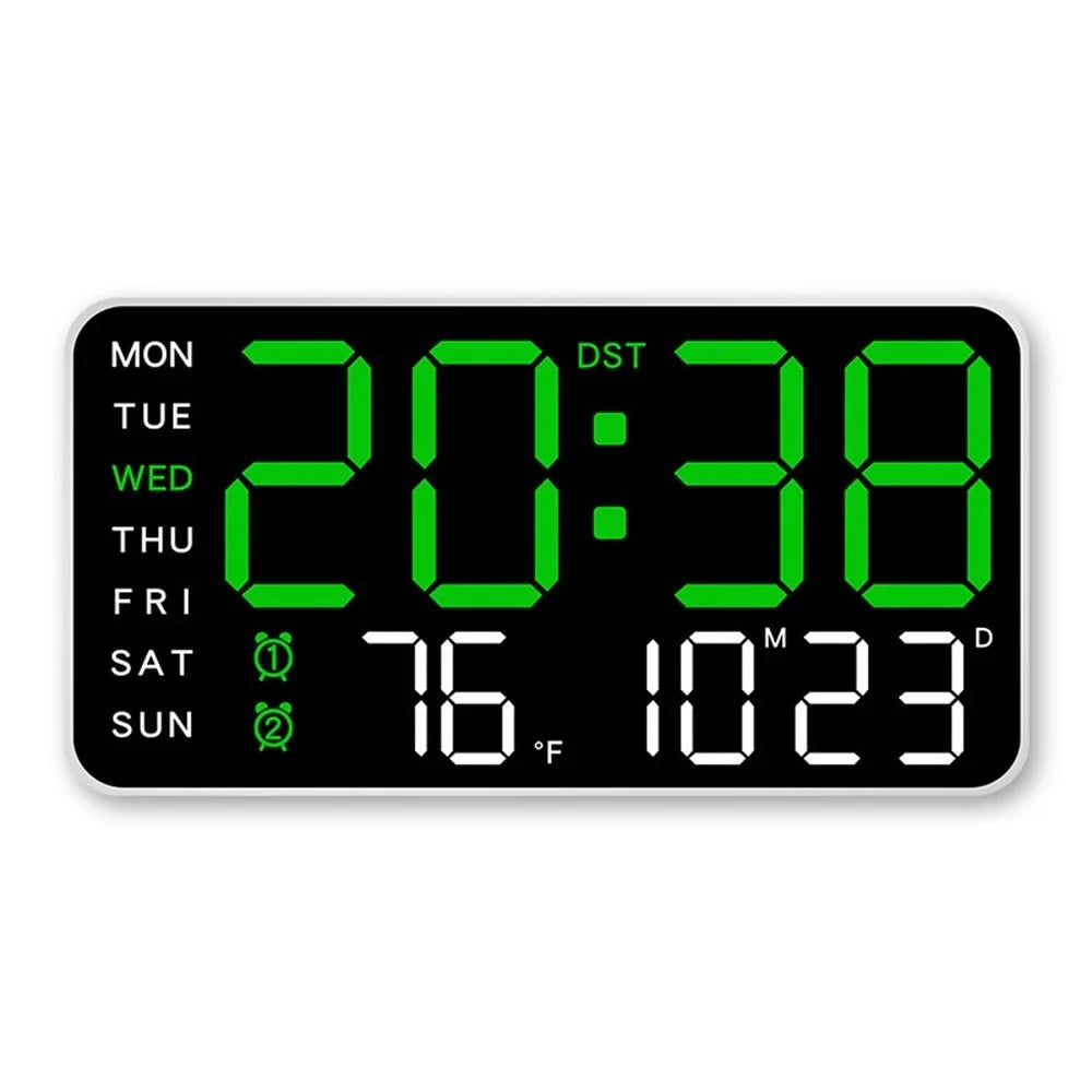 Productivity LED Alarm Clock - Calendar & Voice Activated - Tegulane Global