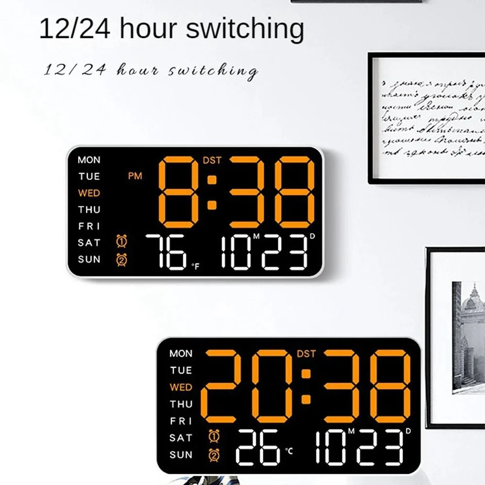Productivity LED Alarm Clock - Calendar & Voice Activated - Tegulane Global