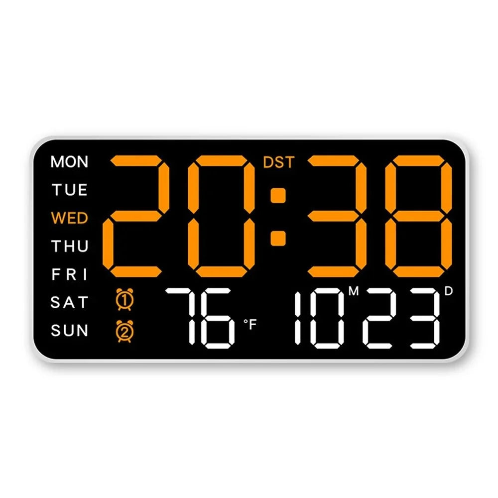 Productivity LED Alarm Clock - Calendar & Voice Activated - Tegulane Global