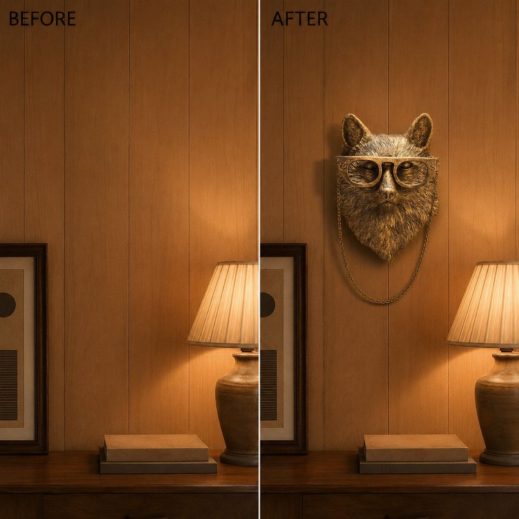 Resin Animal Head Wall Sculpture - Tegulane Global