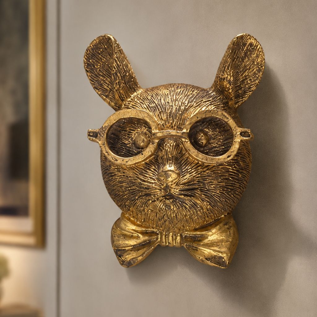 Resin Animal Head Wall Sculpture - Tegulane Global