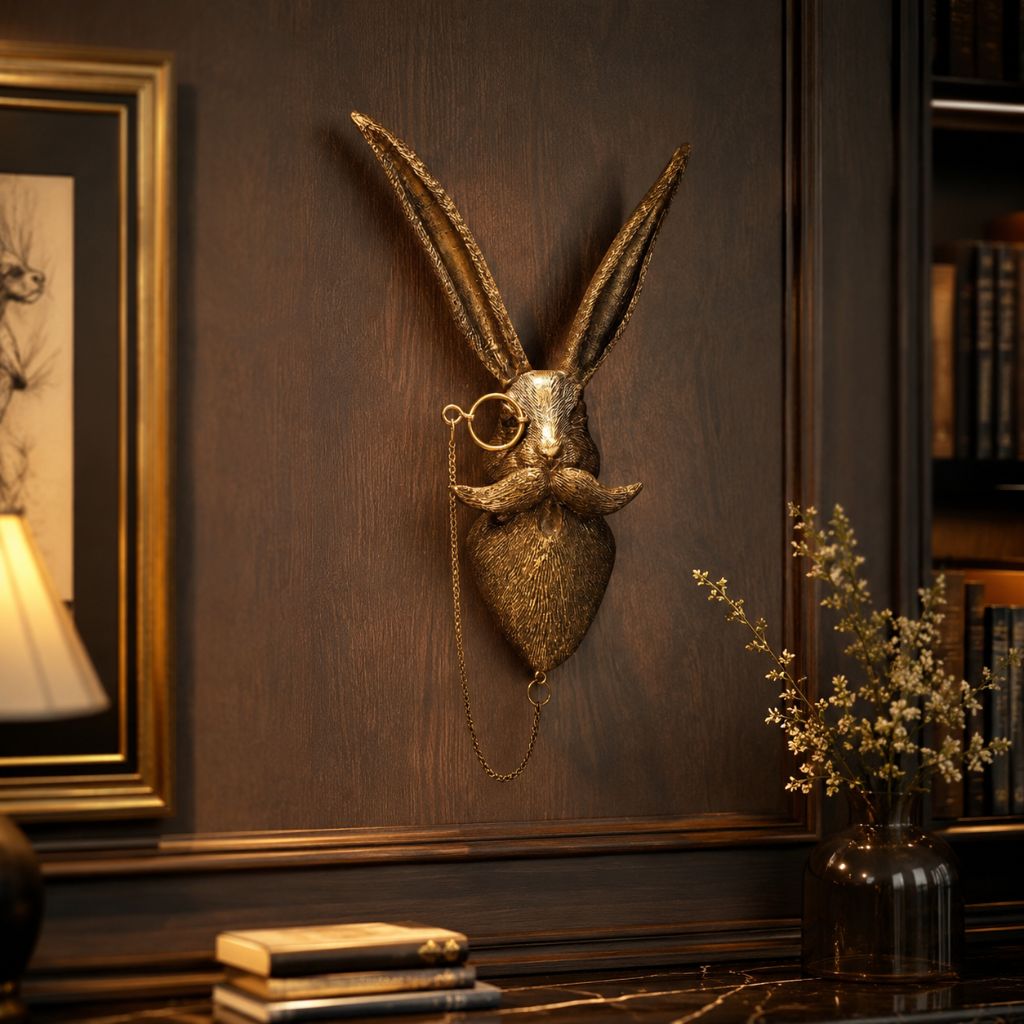Resin Animal Head Wall Sculpture - Tegulane Global