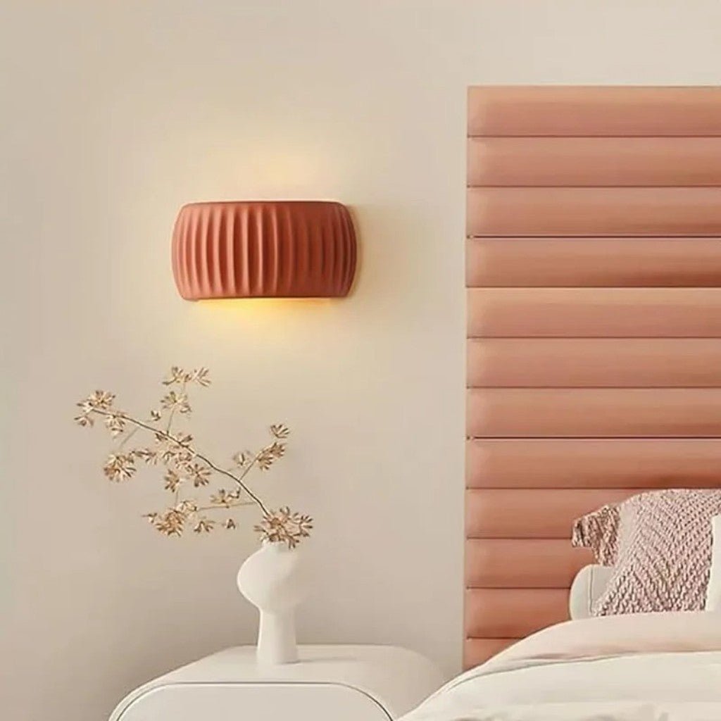 Resin Bedside Wall Light French Art Deco Style - Tegulane Global