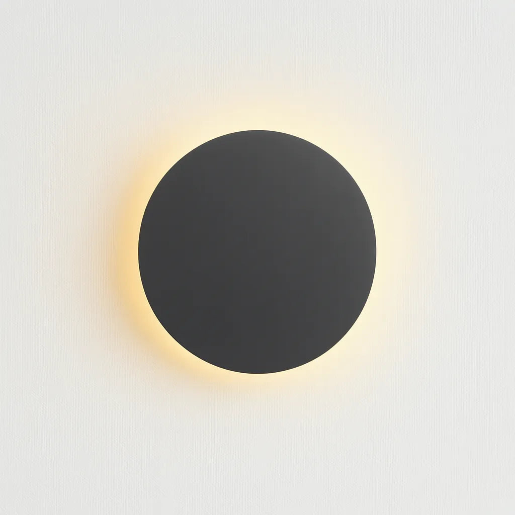 Round Backlit Sconce LED Wall Light for Interiors - Tegulane Global