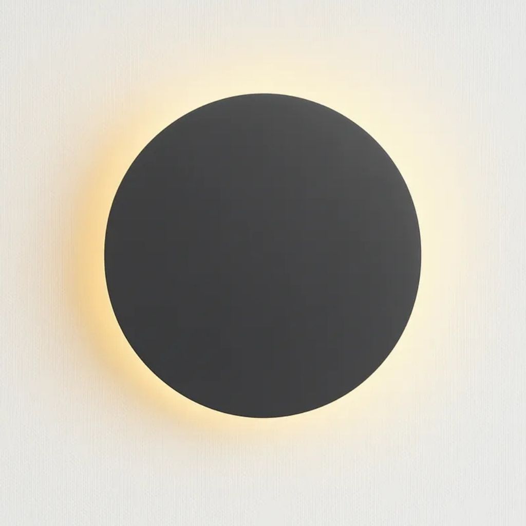 Round Backlit Sconce LED Wall Light for Interiors - Tegulane Global