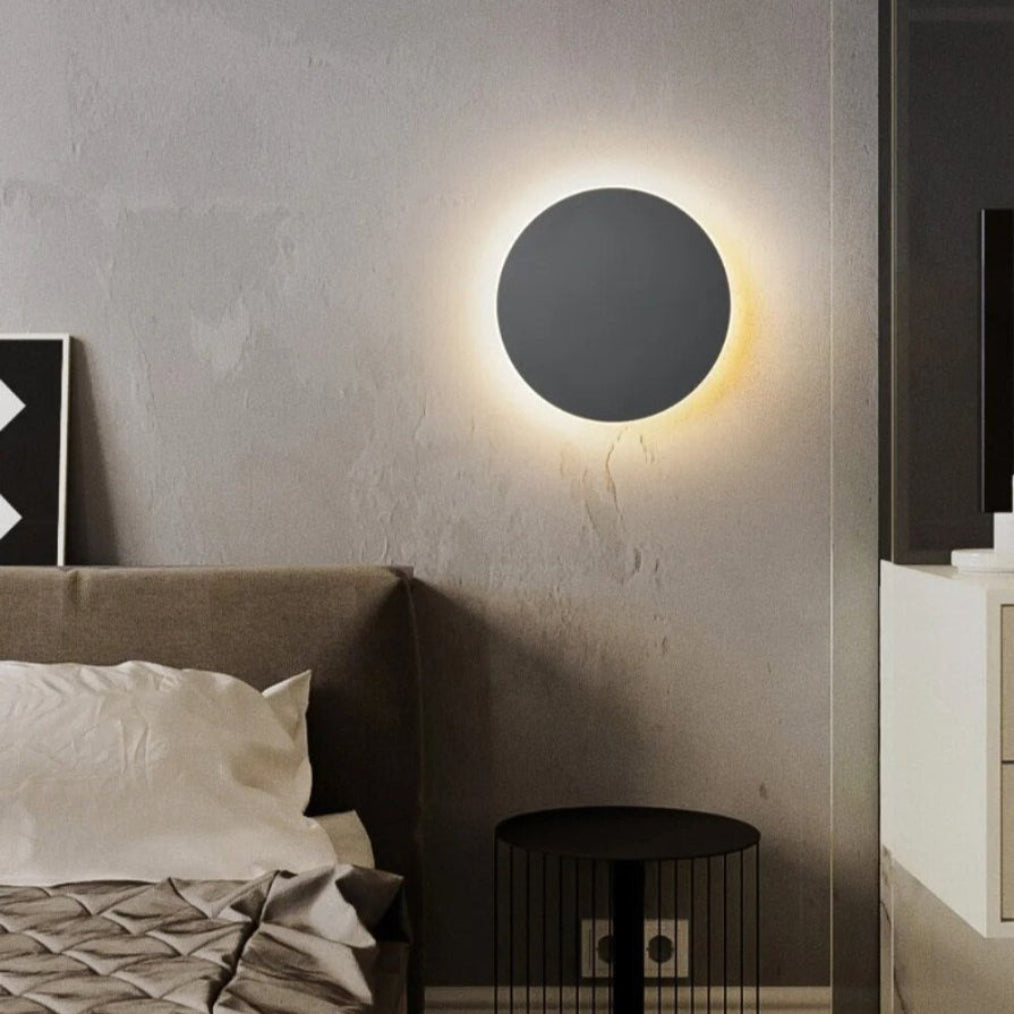 Round Backlit Sconce LED Wall Light for Interiors - Tegulane Global