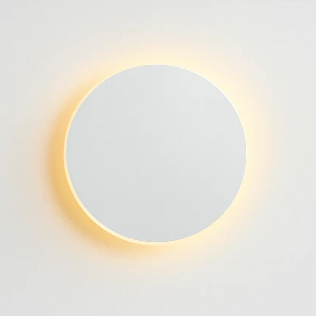 Round Backlit Sconce LED Wall Light for Interiors - Tegulane Global