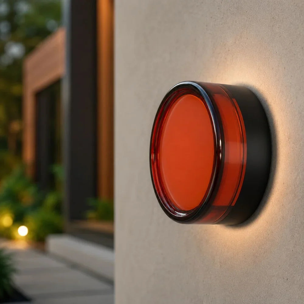 Round LED Wall Sconce IP65 CCT Switch Indoor Outdoor Lamp - Tegulane Global