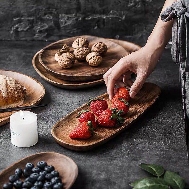 Royal Acacia Wood Serving Tray - Tegulane Global