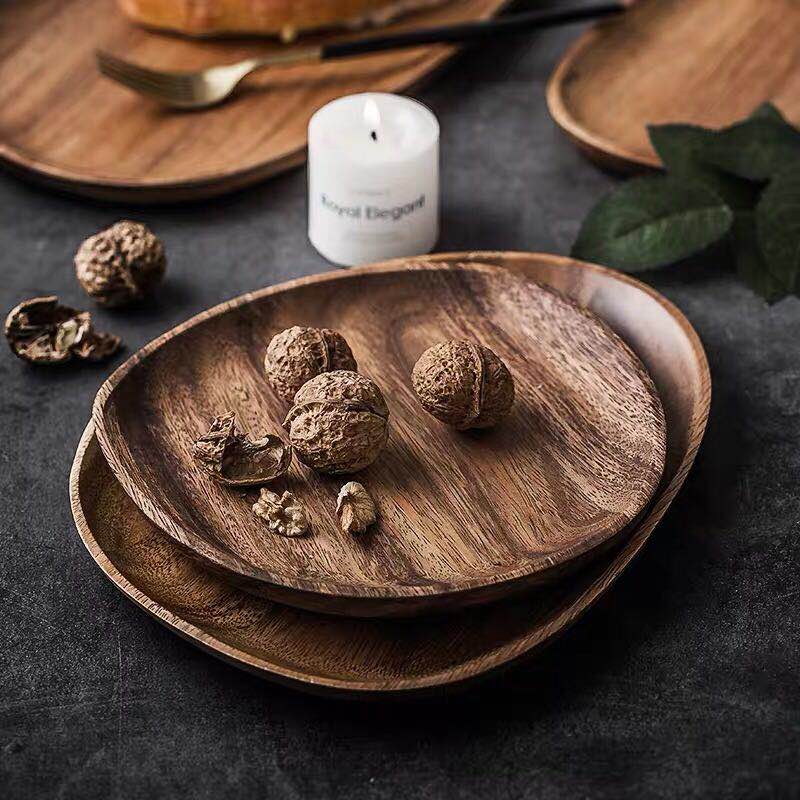 Royal Acacia Wood Serving Tray - Tegulane Global