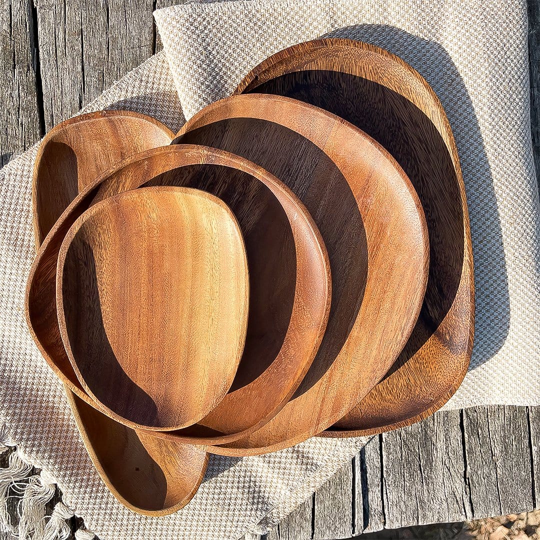 Royal Acacia Wood Serving Tray - Tegulane Global