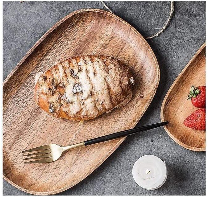 Royal Acacia Wood Serving Tray - Tegulane Global