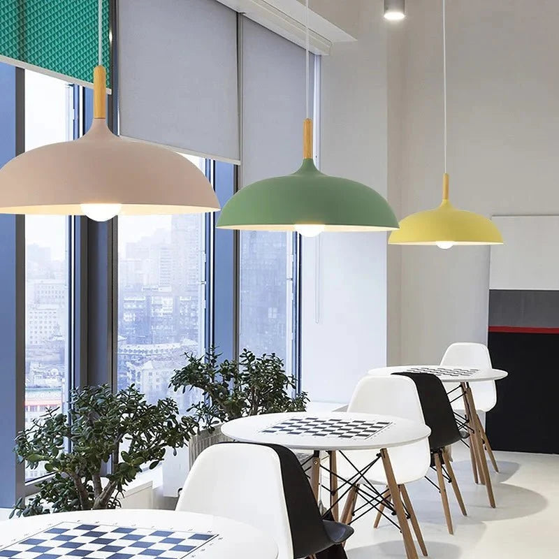 Scandinavian Oak LED Pendant Lamp - Tegulane Global