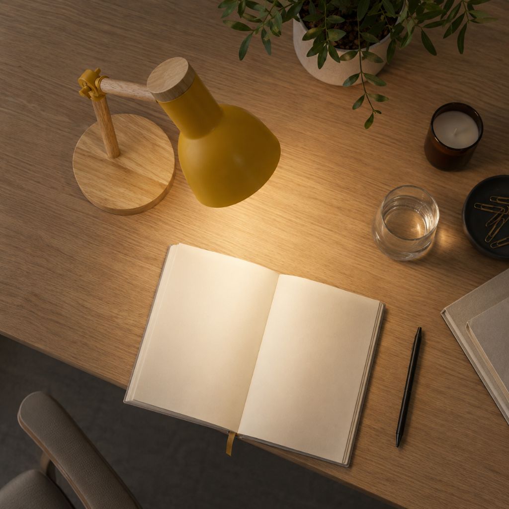 Scandinavian Wooden LED Desk Lamp - Tegulane Global