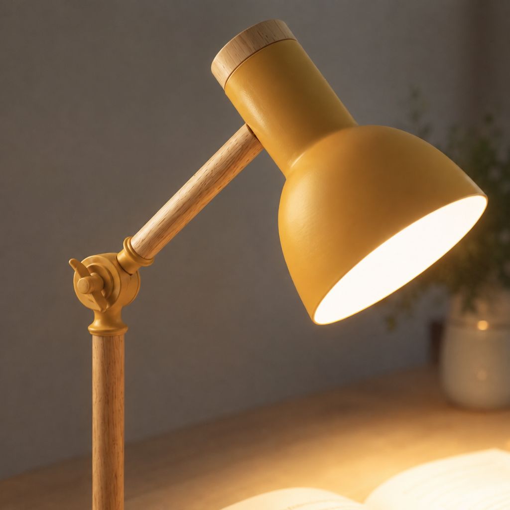 Scandinavian Wooden LED Desk Lamp - Tegulane Global