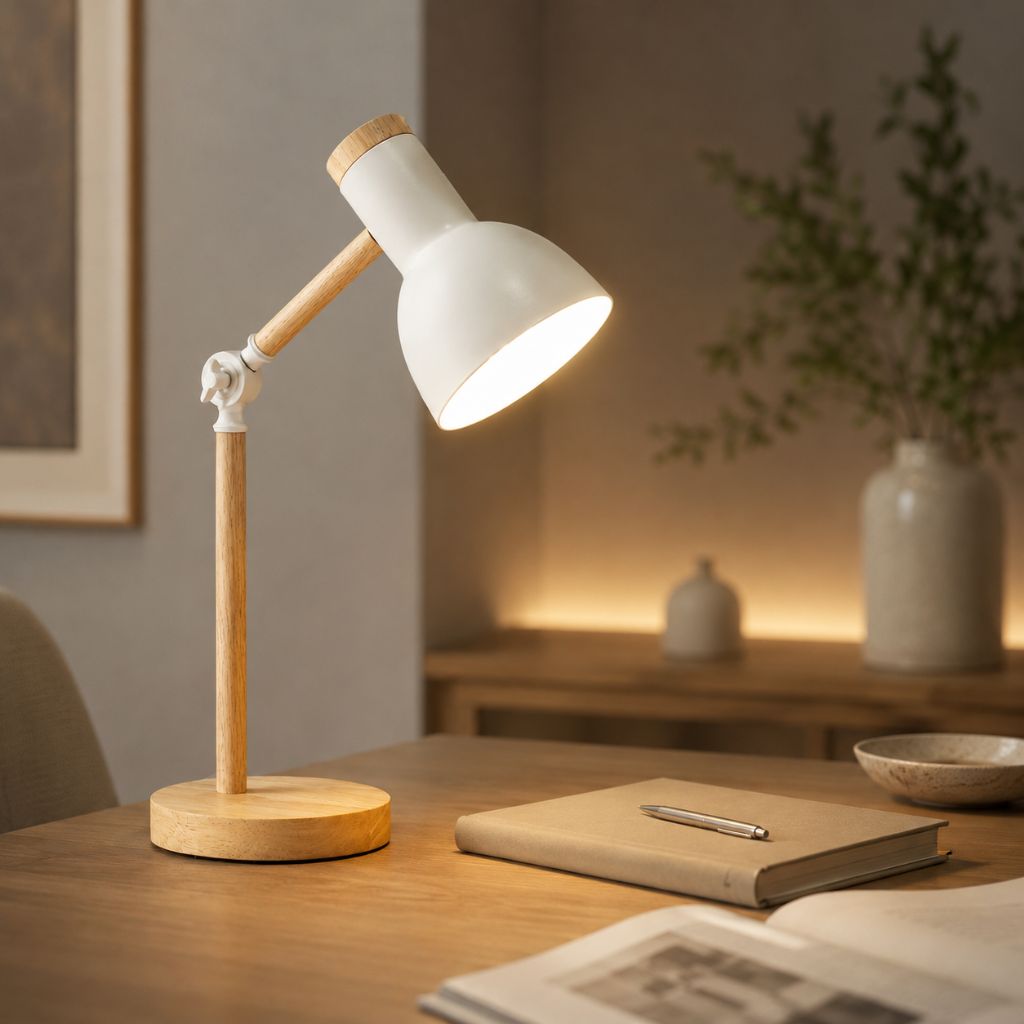 Scandinavian Wooden LED Desk Lamp - Tegulane Global